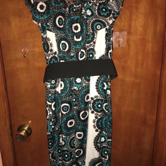 Jessica Simpson off the shoulder floral dress Sz 2 - Picture 4 of 5